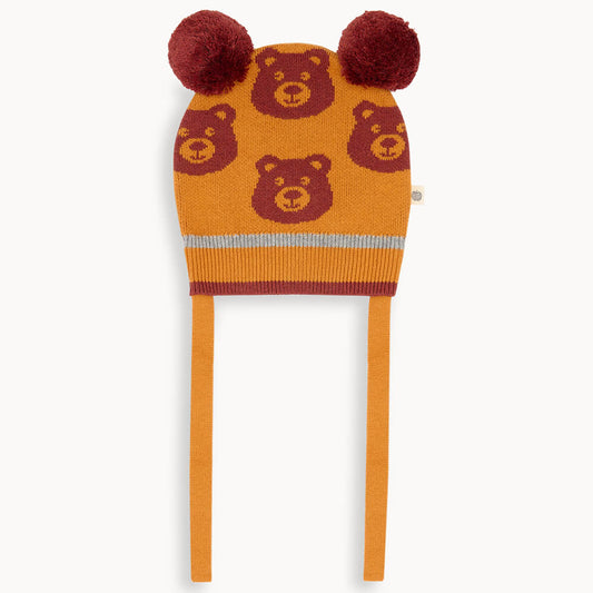 Tootsie Honey Bear Pom Pom Hat