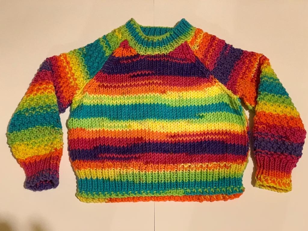 Multi-brights Chunky Knitted Jumper