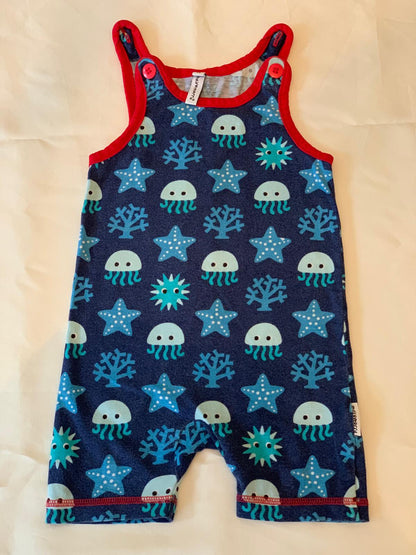 Maxomorra Shortie Dungarees 3-6 months