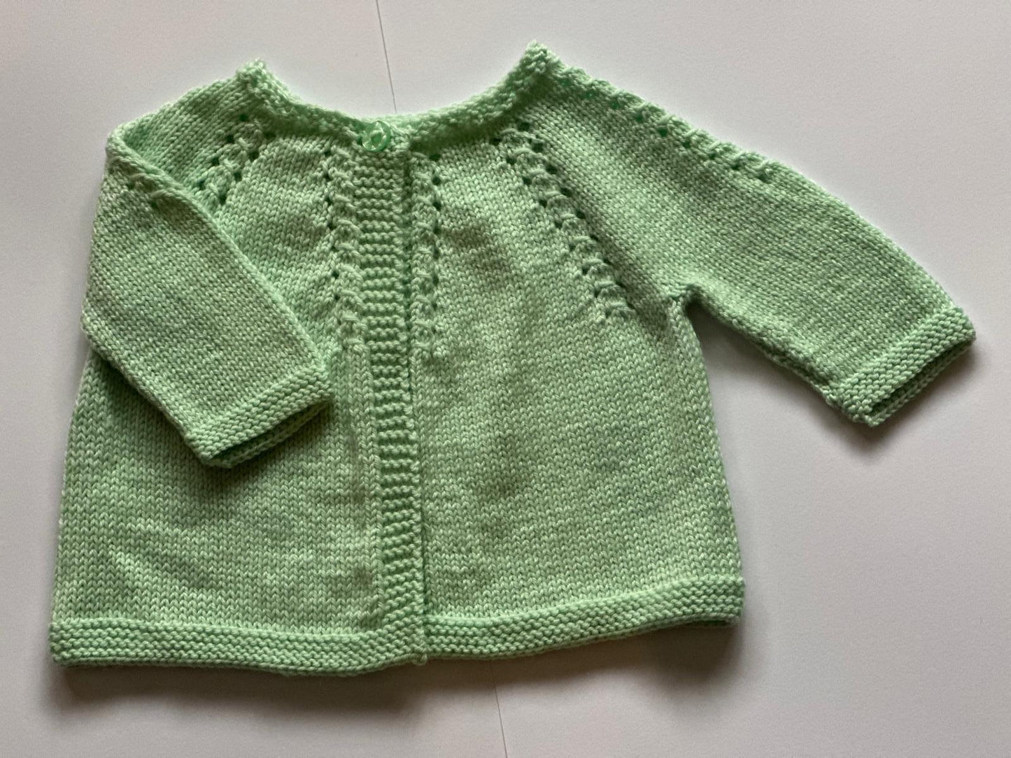 Handknitted Merino Baby Cardigan