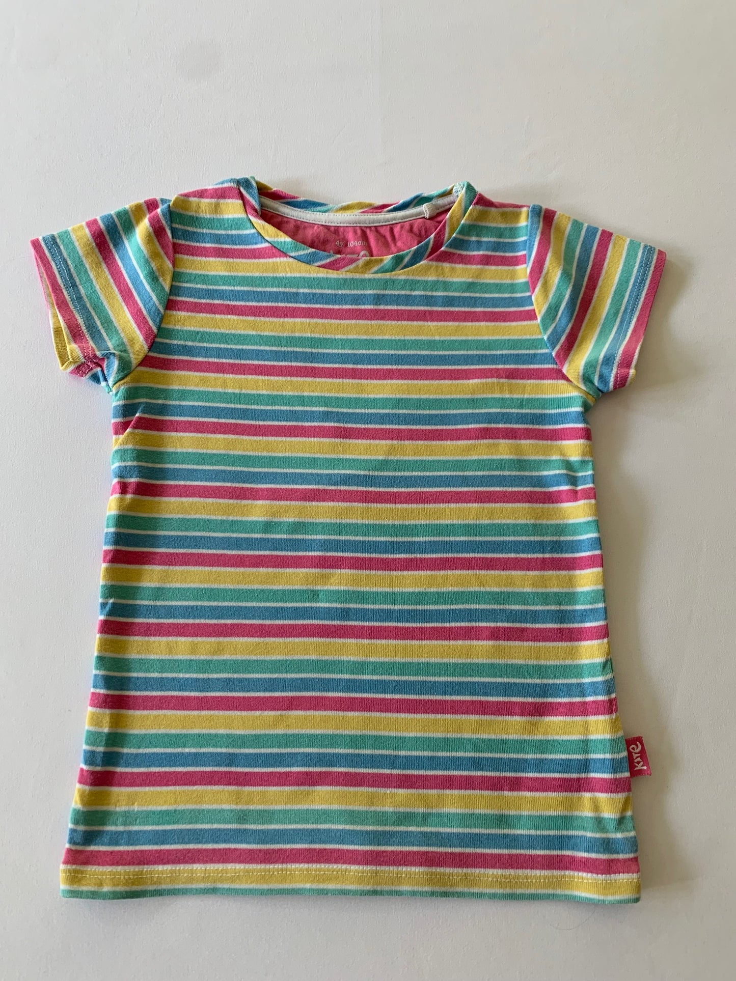 Kite Rainbow Stripe T-Shirt, 4 years