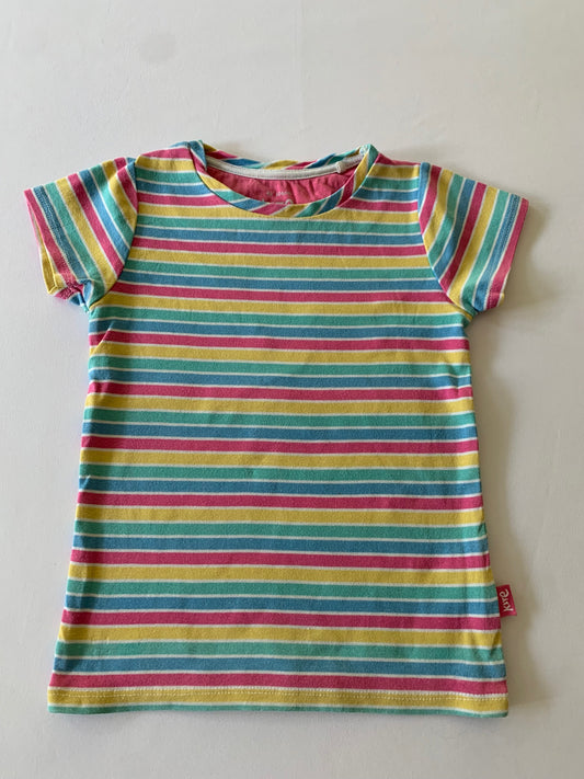 Kite Rainbow Stripe T-Shirt, 4 years