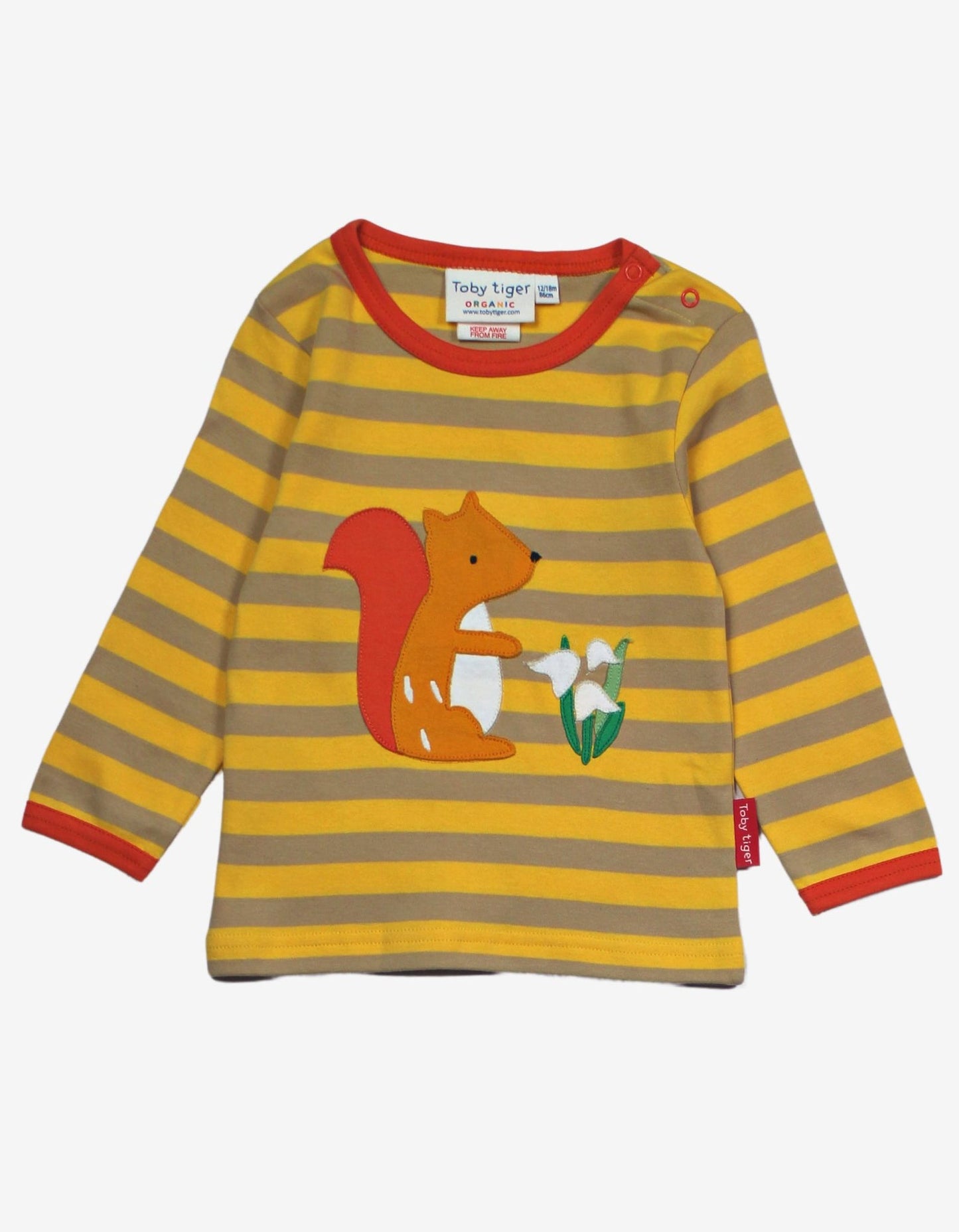 Squirrel Applique Long Sleeved T-Shirt