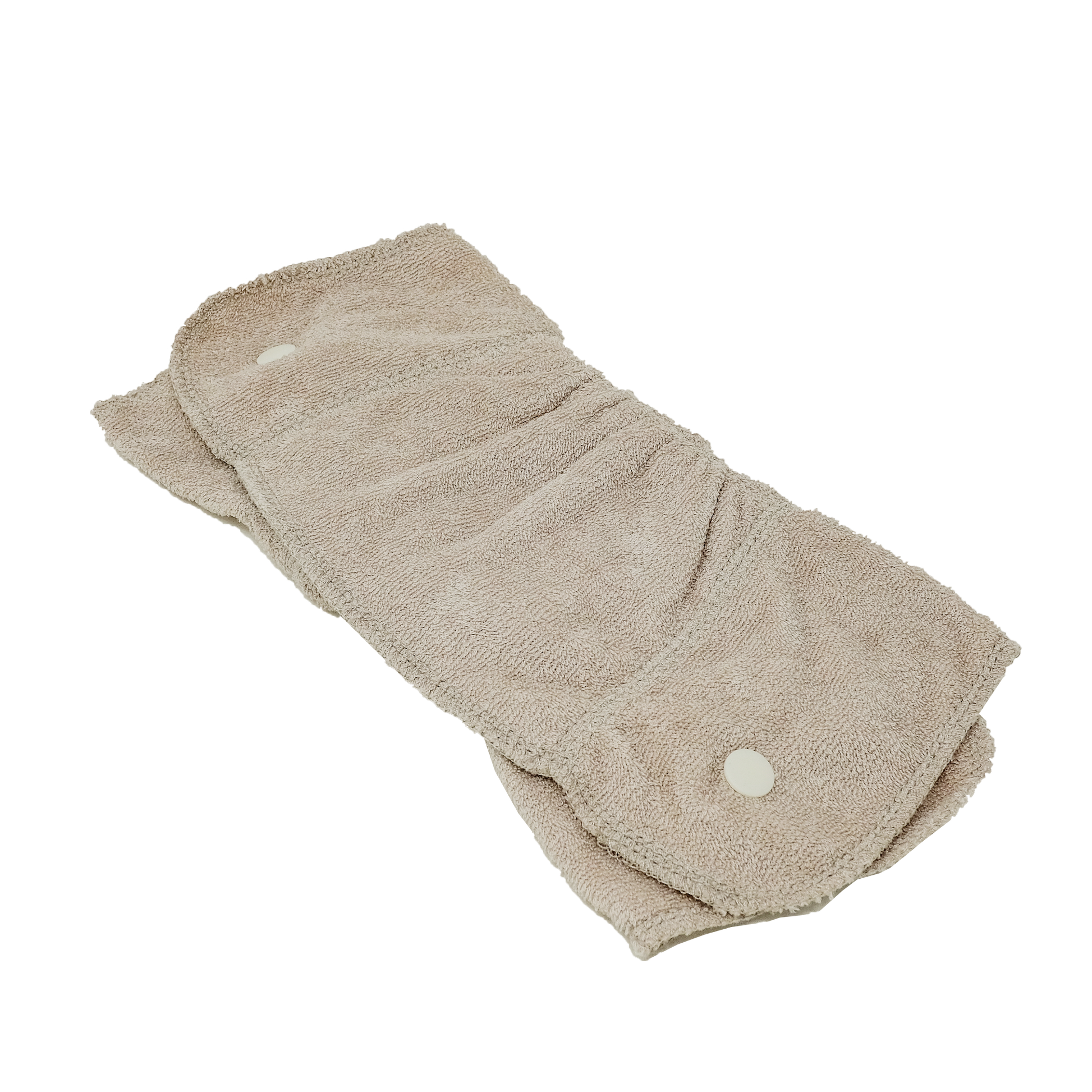 Image showing a single reusable cloth nappy night time booster. 