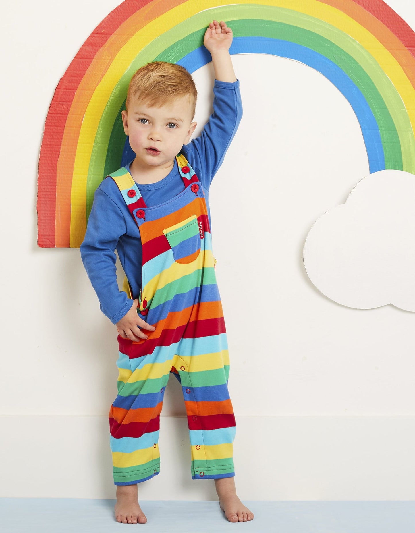 Rainbow Stripe Dungaree